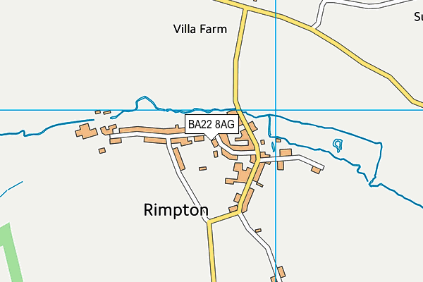 BA22 8AG map - OS VectorMap District (Ordnance Survey)