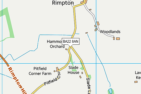 BA22 8AN map - OS VectorMap District (Ordnance Survey)