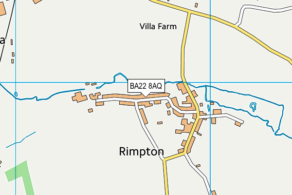 BA22 8AQ map - OS VectorMap District (Ordnance Survey)