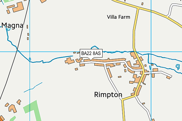 BA22 8AS map - OS VectorMap District (Ordnance Survey)
