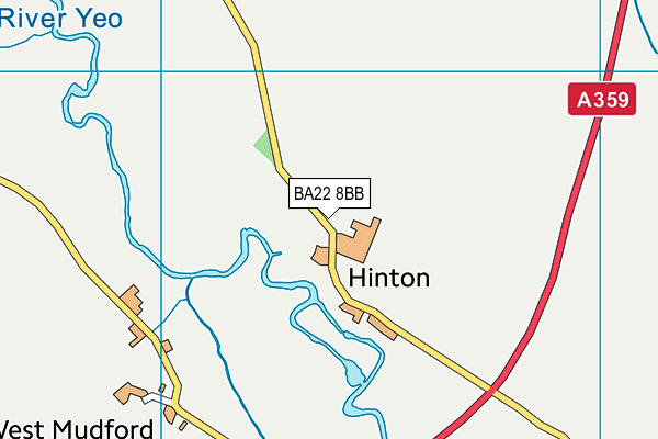 BA22 8BB map - OS VectorMap District (Ordnance Survey)