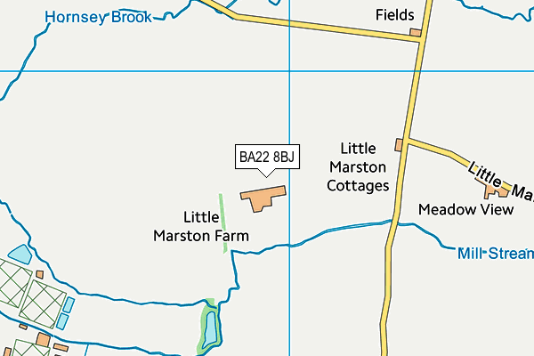 BA22 8BJ map - OS VectorMap District (Ordnance Survey)