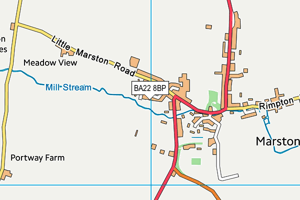 BA22 8BP map - OS VectorMap District (Ordnance Survey)