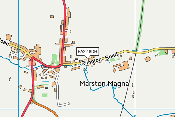 BA22 8DH map - OS VectorMap District (Ordnance Survey)