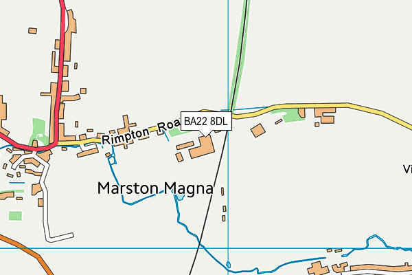 BA22 8DL map - OS VectorMap District (Ordnance Survey)