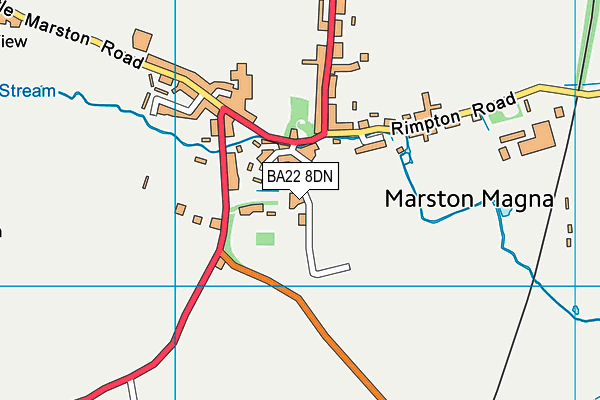 BA22 8DN map - OS VectorMap District (Ordnance Survey)