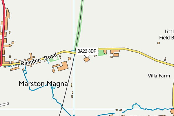 BA22 8DP map - OS VectorMap District (Ordnance Survey)