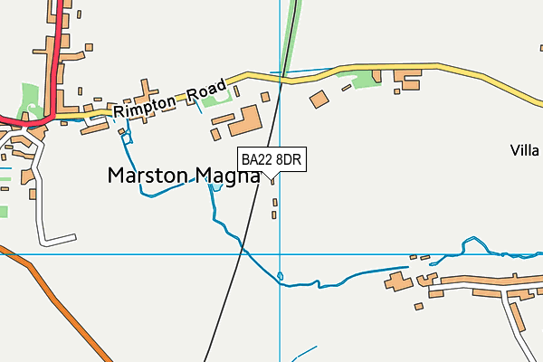 BA22 8DR map - OS VectorMap District (Ordnance Survey)