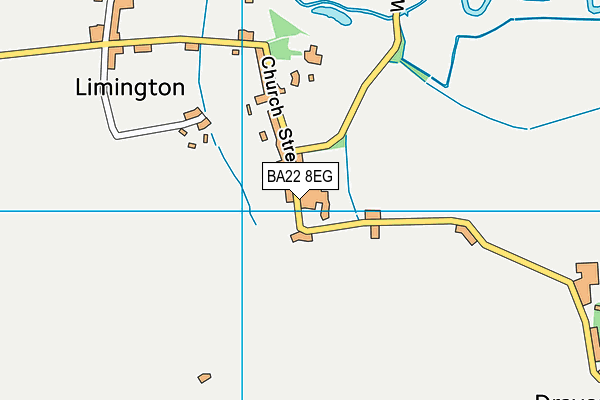 BA22 8EG map - OS VectorMap District (Ordnance Survey)