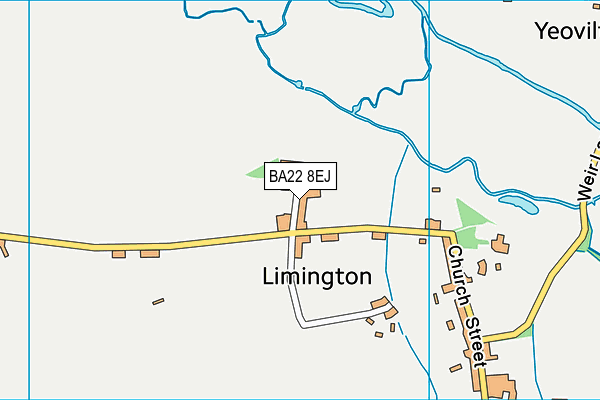 BA22 8EJ map - OS VectorMap District (Ordnance Survey)