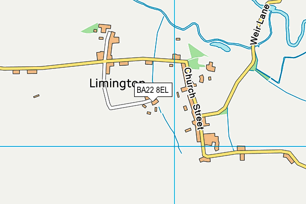 BA22 8EL map - OS VectorMap District (Ordnance Survey)