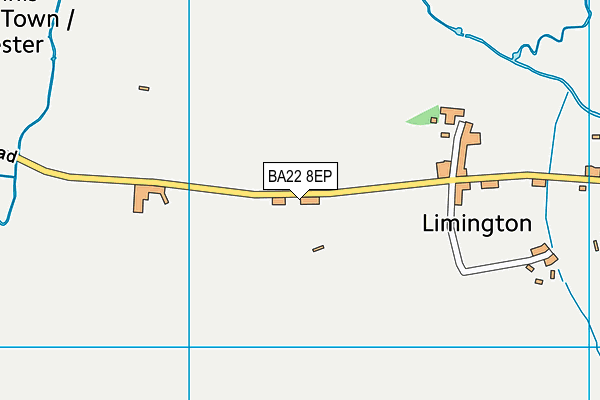BA22 8EP map - OS VectorMap District (Ordnance Survey)