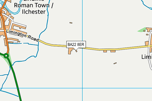 BA22 8ER map - OS VectorMap District (Ordnance Survey)