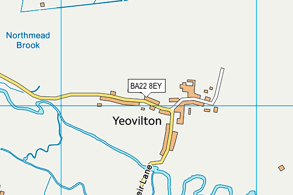 BA22 8EY map - OS VectorMap District (Ordnance Survey)