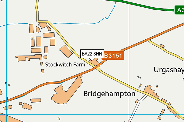BA22 8HN map - OS VectorMap District (Ordnance Survey)