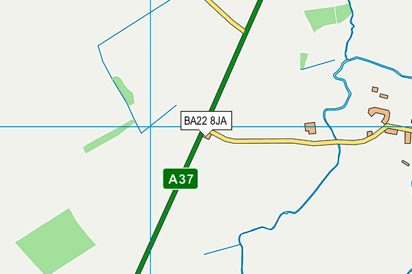 BA22 8JA map - OS VectorMap District (Ordnance Survey)