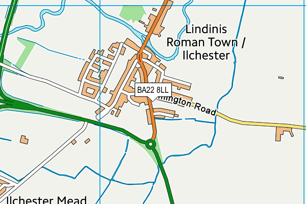 BA22 8LL map - OS VectorMap District (Ordnance Survey)