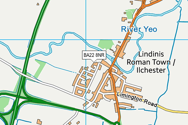 BA22 8NR map - OS VectorMap District (Ordnance Survey)