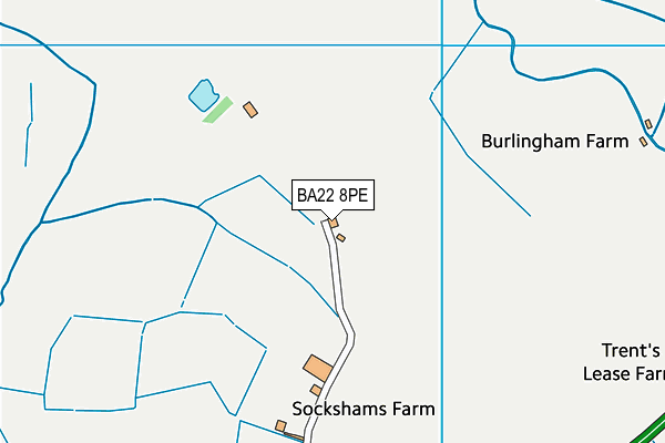 BA22 8PE map - OS VectorMap District (Ordnance Survey)