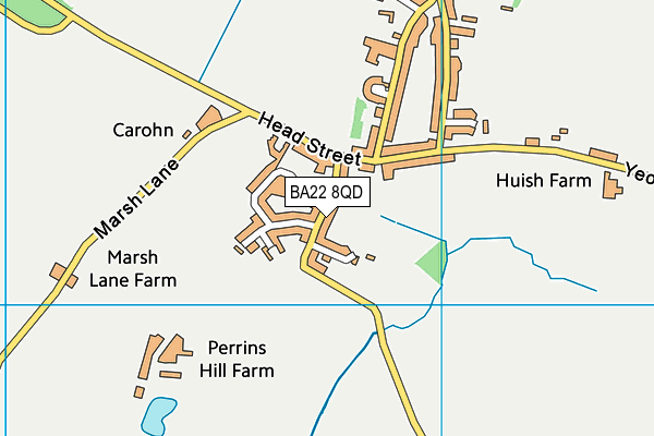 Tintinhull Sports Ground map (BA22 8QD) - OS VectorMap District (Ordnance Survey)