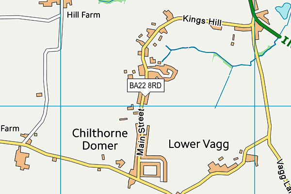 Chilthorne Domer Church School map (BA22 8RD) - OS VectorMap District (Ordnance Survey)