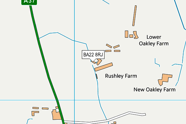 BA22 8RJ map - OS VectorMap District (Ordnance Survey)
