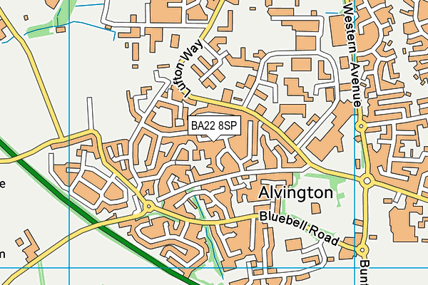 BA22 8SP map - OS VectorMap District (Ordnance Survey)