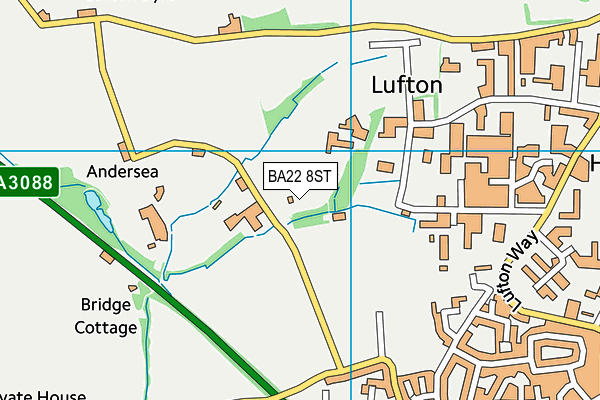 Cambian Lufton College map (BA22 8ST) - OS VectorMap District (Ordnance Survey)