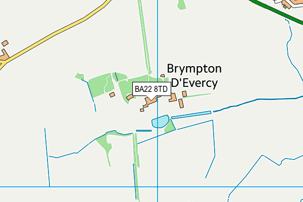 BA22 8TD map - OS VectorMap District (Ordnance Survey)