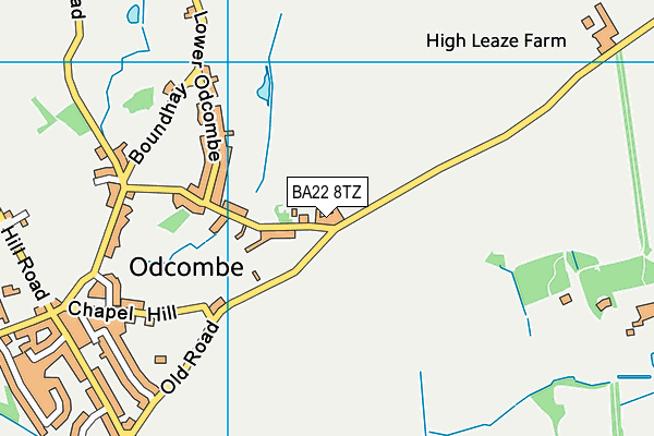 BA22 8TZ map - OS VectorMap District (Ordnance Survey)