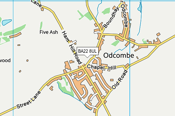 BA22 8UL map - OS VectorMap District (Ordnance Survey)