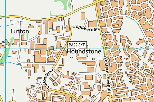 Yeovil Town Fc (Huish Park) map (BA22 8YF) - OS VectorMap District (Ordnance Survey)