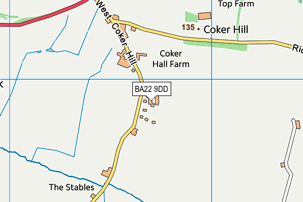 BA22 9DD map - OS VectorMap District (Ordnance Survey)