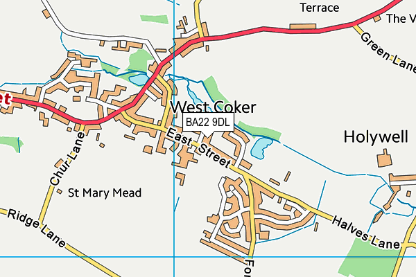 BA22 9DL map - OS VectorMap District (Ordnance Survey)