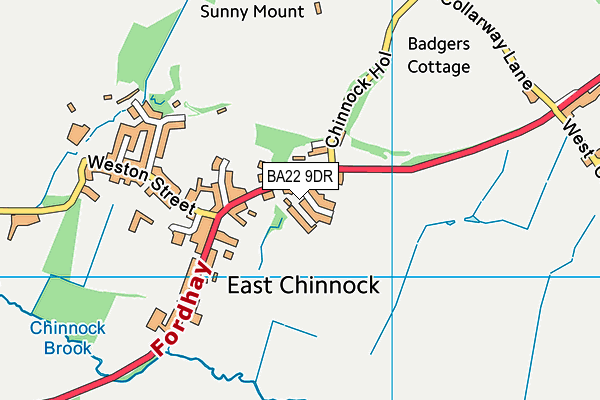 BA22 9DR map - OS VectorMap District (Ordnance Survey)