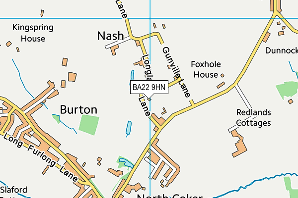 BA22 9HN map - OS VectorMap District (Ordnance Survey)