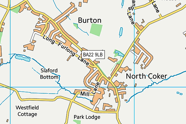 BA22 9LB map - OS VectorMap District (Ordnance Survey)