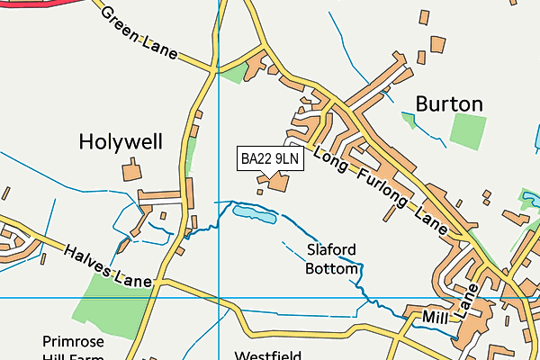 BA22 9LN map - OS VectorMap District (Ordnance Survey)