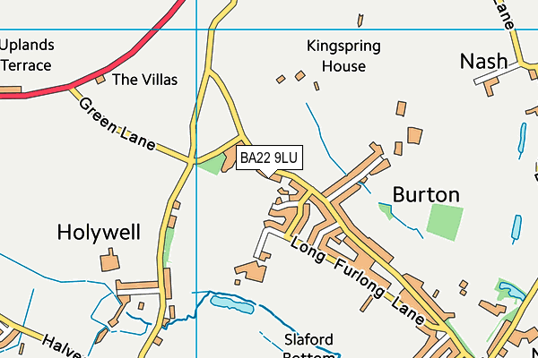 BA22 9LU map - OS VectorMap District (Ordnance Survey)