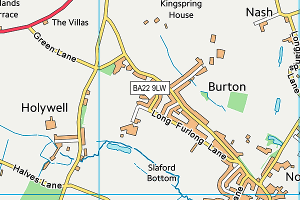 BA22 9LW map - OS VectorMap District (Ordnance Survey)