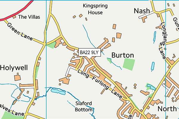 BA22 9LY map - OS VectorMap District (Ordnance Survey)