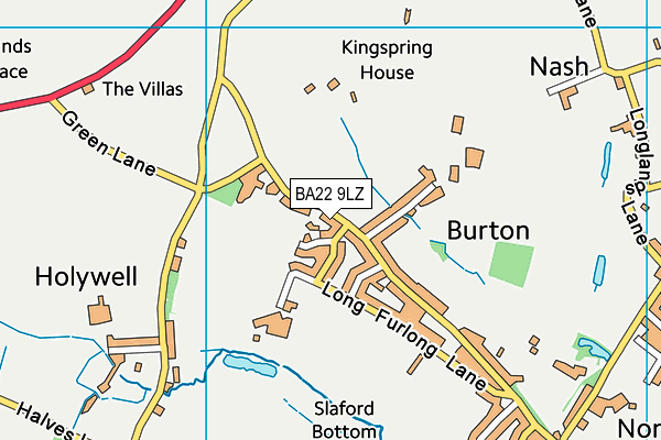 BA22 9LZ map - OS VectorMap District (Ordnance Survey)