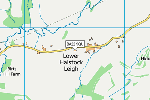 Halstock Football Field map (BA22 9QU) - OS VectorMap District (Ordnance Survey)