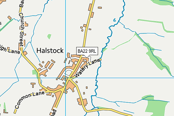 BA22 9RL map - OS VectorMap District (Ordnance Survey)