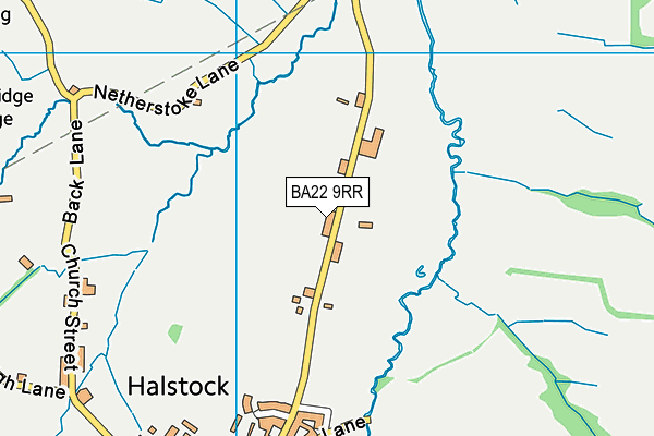BA22 9RR map - OS VectorMap District (Ordnance Survey)