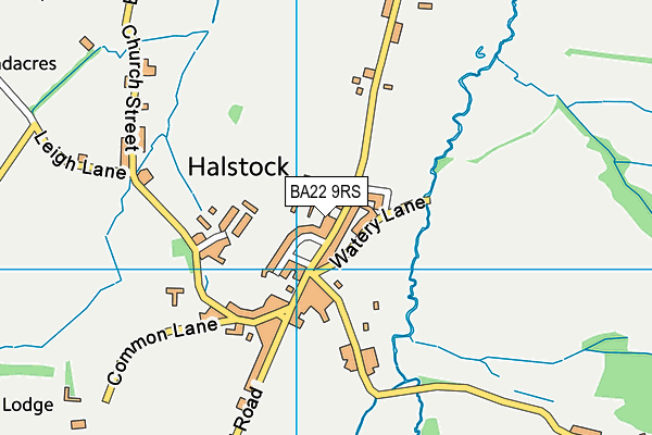 BA22 9RS map - OS VectorMap District (Ordnance Survey)