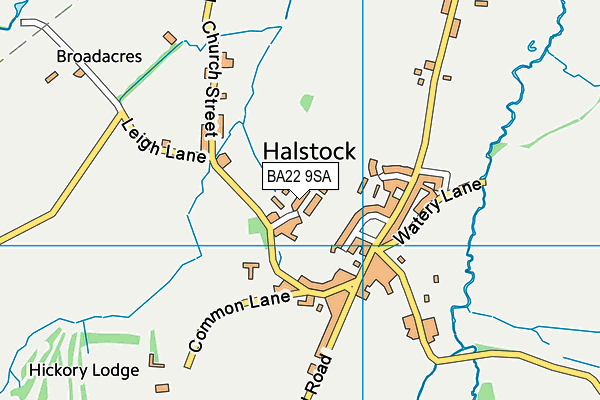 BA22 9SA map - OS VectorMap District (Ordnance Survey)