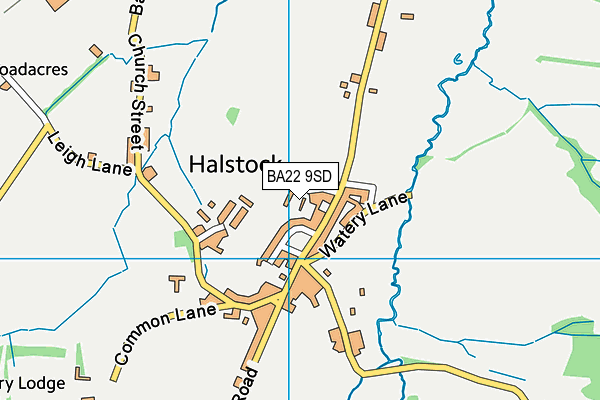 BA22 9SD map - OS VectorMap District (Ordnance Survey)