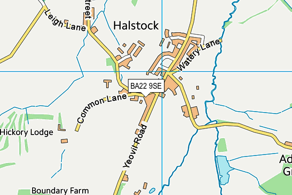 BA22 9SE map - OS VectorMap District (Ordnance Survey)