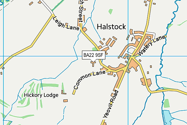 Halstock Driving Range (Closed) map (BA22 9SF) - OS VectorMap District (Ordnance Survey)